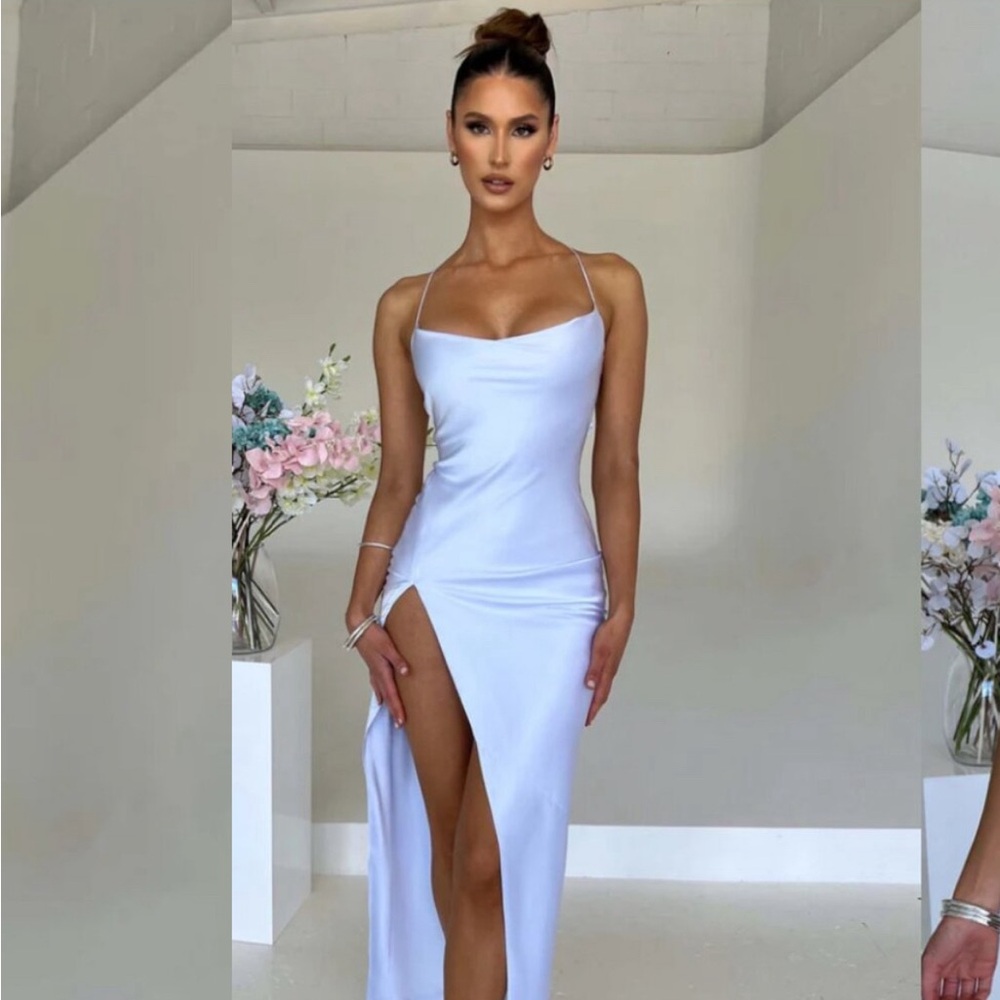 MISHA MAXI DRESS - BABY BLUE